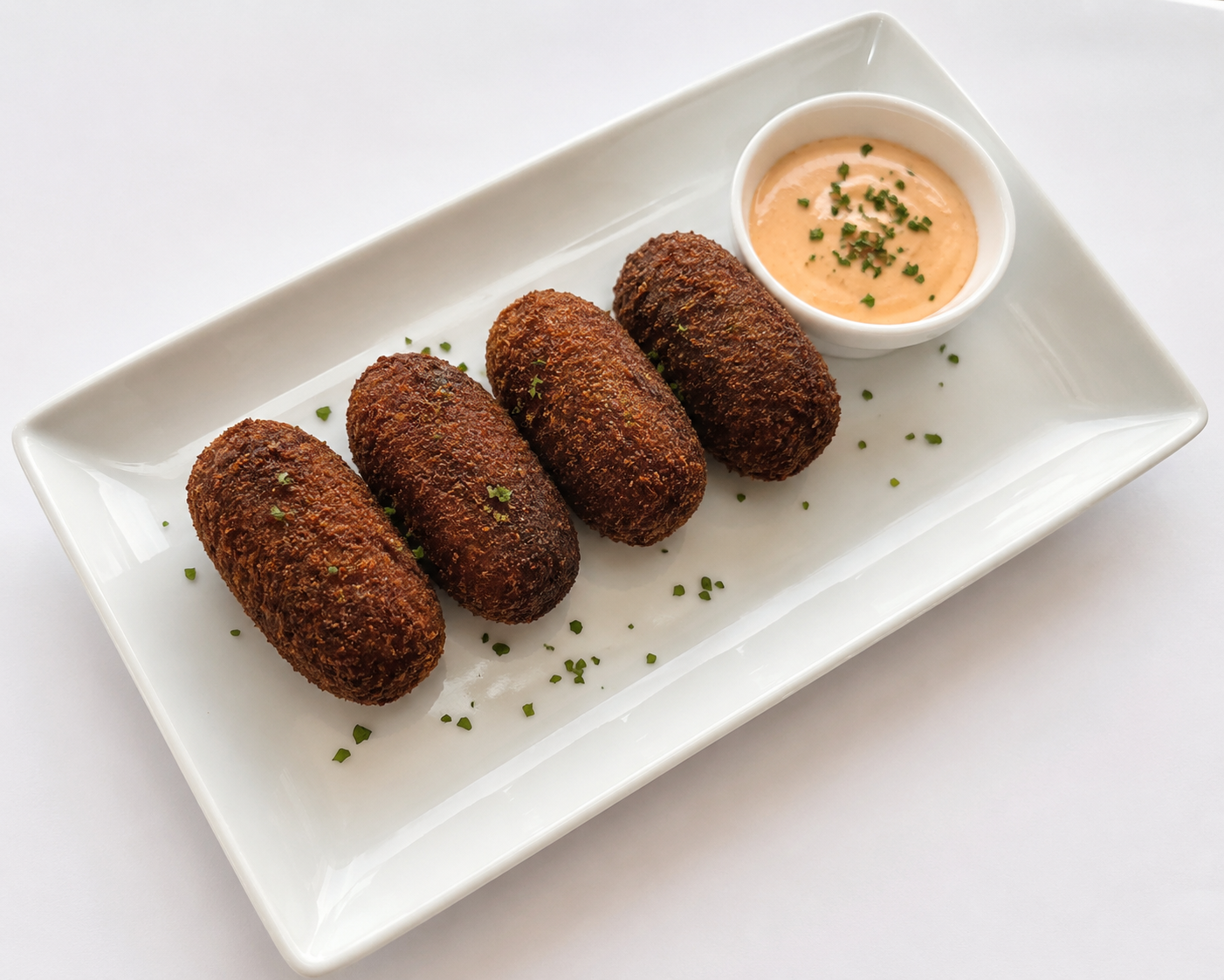 Croq'Bharta croquetas de berenjena ahumada india en Desi Galli Barcelona