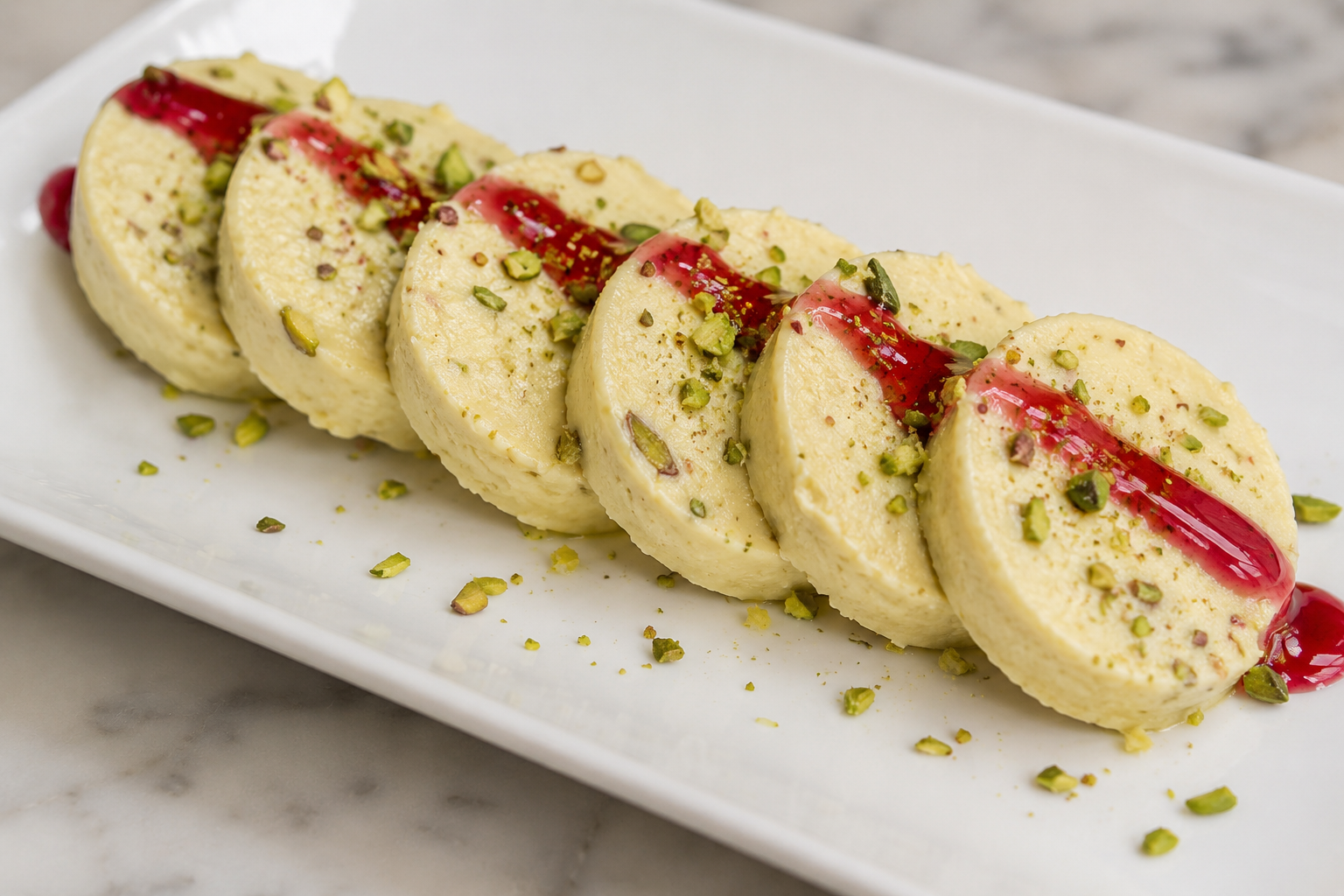 Malai Kulfi helado indio de azafrán y cardamomo en Desi Galli Barcelona
