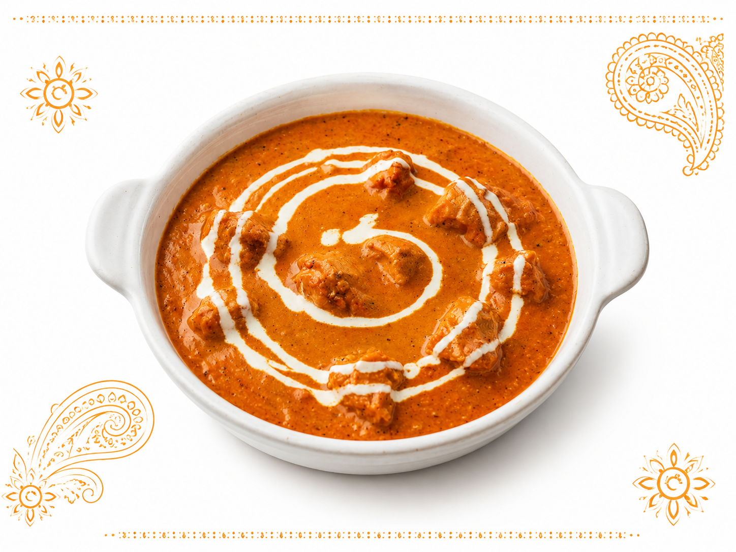 Butter Chicken curry de pollo cremoso indio en Desi Galli Barcelona