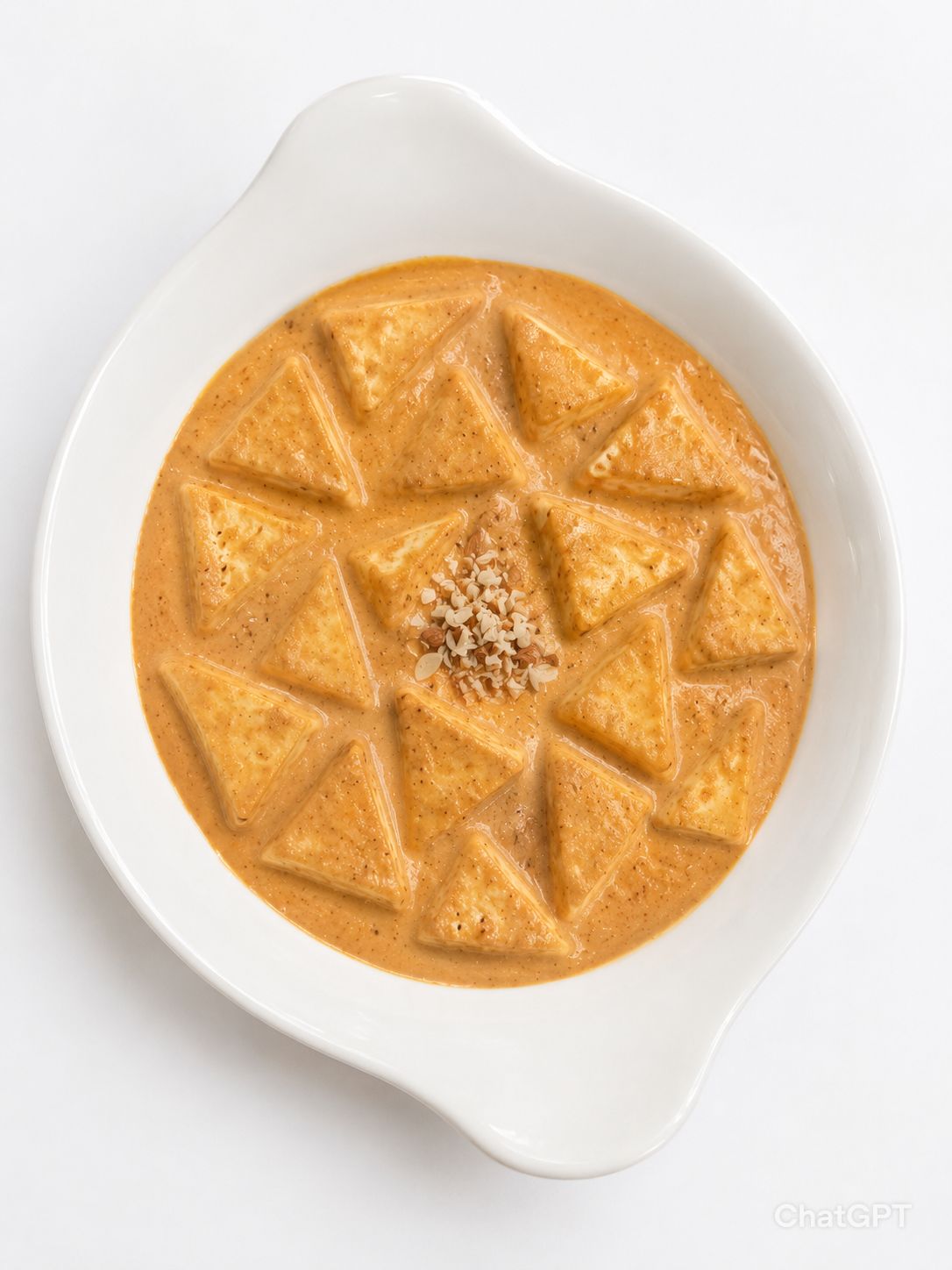 Shahi Paneer queso indio en salsa de yogur y nueces en Desi Galli Barcelona